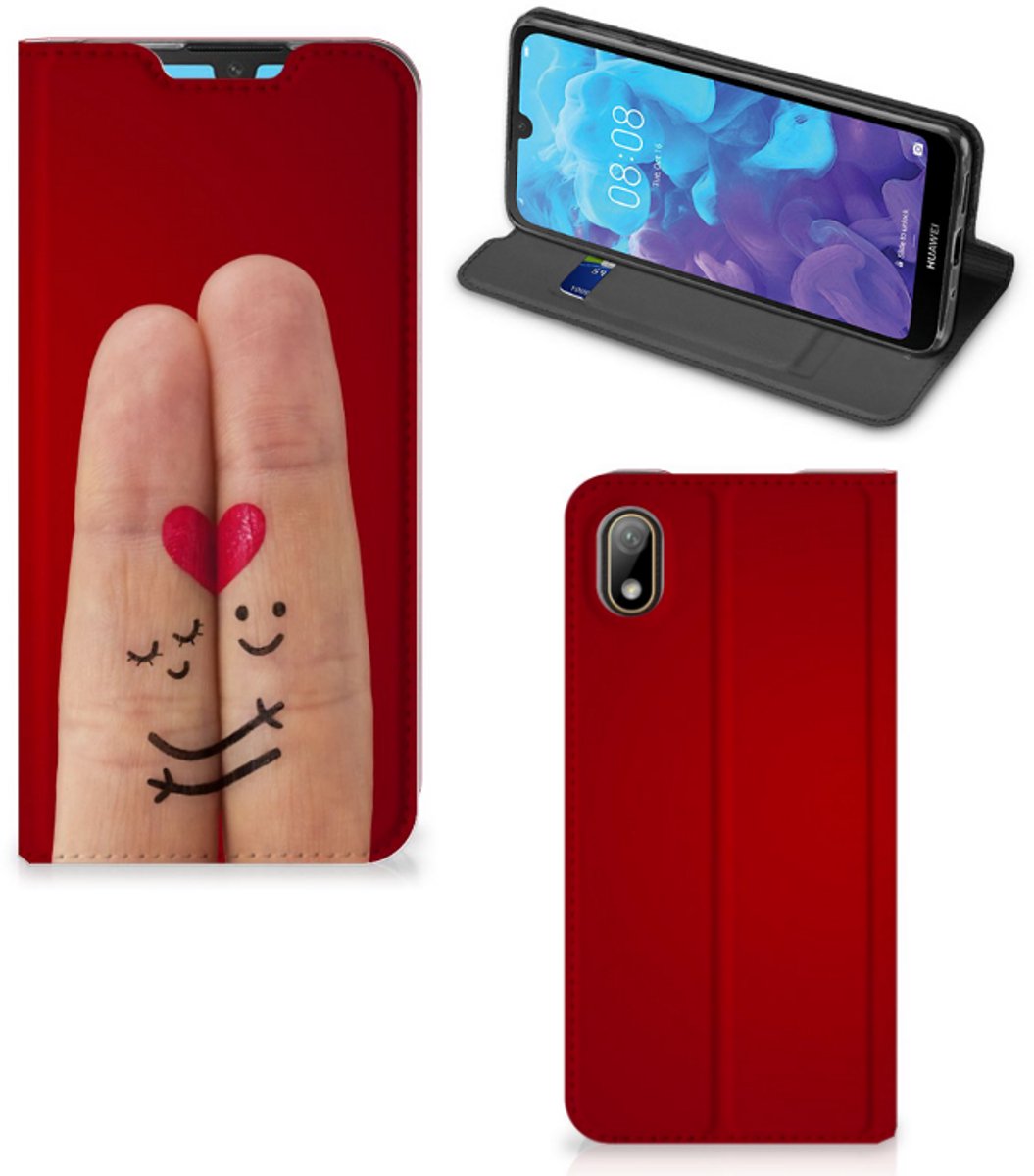 Huawei Y5 (2019) Hippe Standcase Liefde - Origineel Romantisch Cadeau