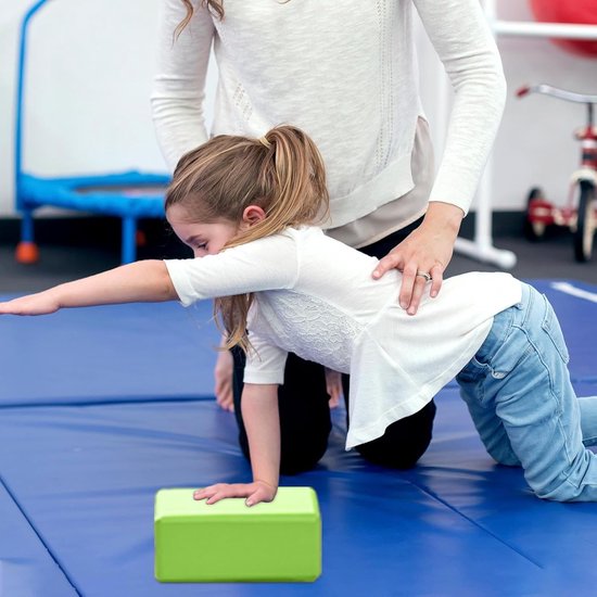 Yoga Blokken - Trainingsblokken Pilates - Flexibiliteit Verbeteren - Hoge Dichtheid Schuim - 23x15x7.5 cm - Groen — afbeelding 3