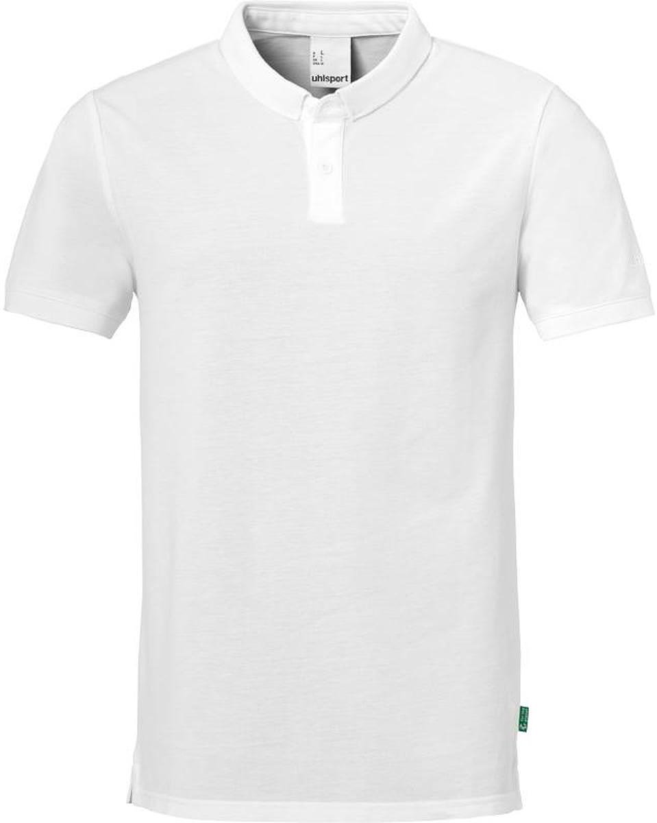 Uhlsport Essential Prime Polo Kinderen - Wit / Zwart | Maat: 164