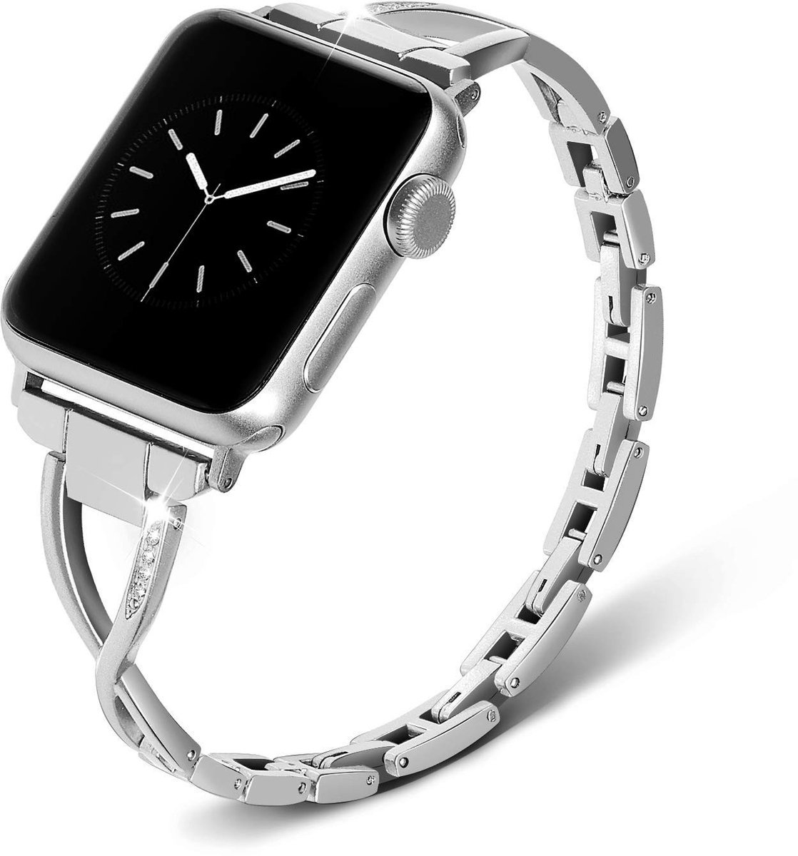 Verstelbare RVS Apple Watch Band 38mm/40mm - Geschikt voor Series 1 t/m 7