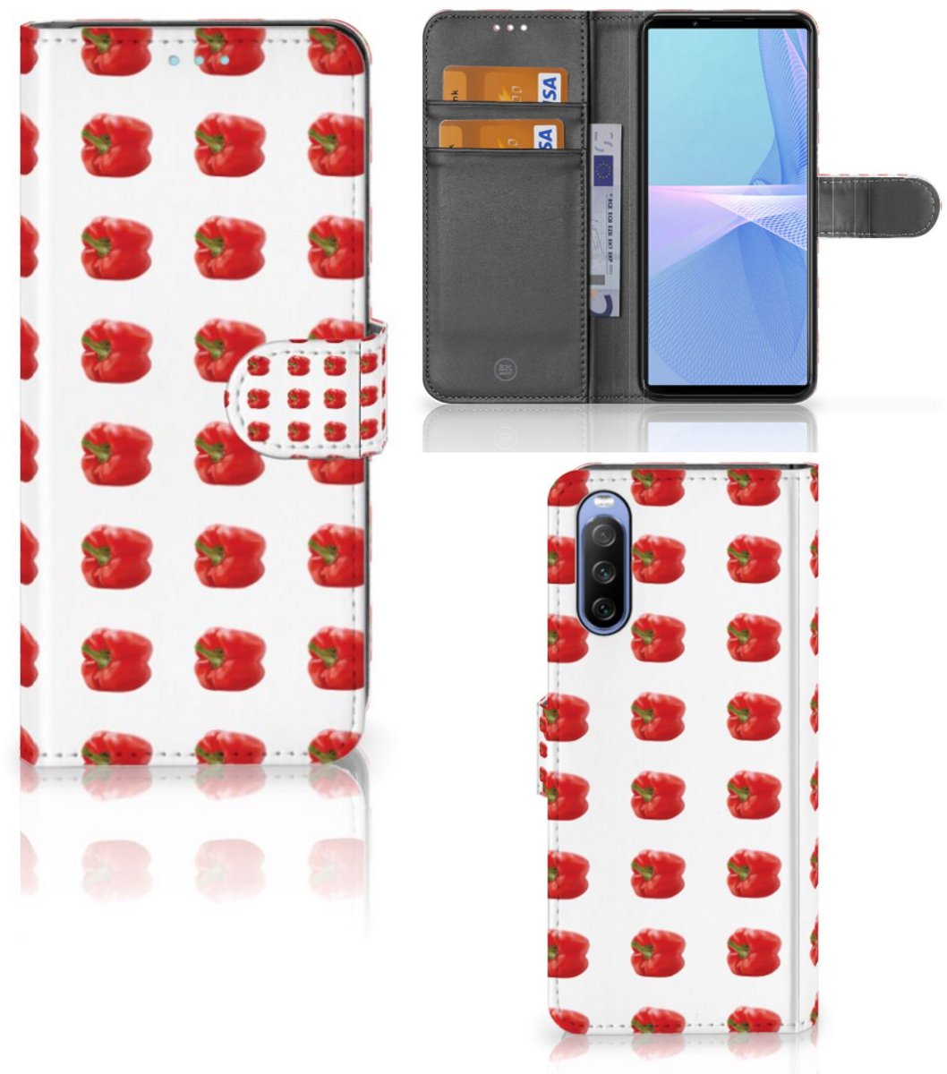 Sony Xperia 10 III Book Cover Paprika Red