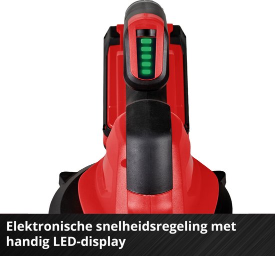 Einhell Accu Universele Blazer GE-UB 36/250 Li E Kit - Power X-Change - 18 V/Li-ion - Blaassnelheid: 250 km/h - 3-delige buis - Elektr. snelheidsregeling met LED-indicatie - Incl. 4.0 Ah Accu en lader van Einhell — afbeelding 3