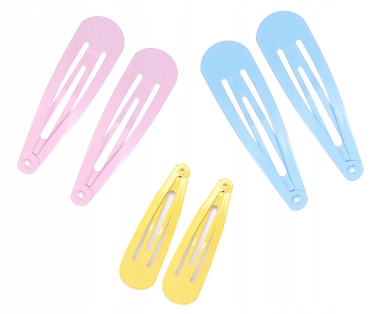 Bocca Beauty - Kleurige Harenclips - 4.5 cm - Metaal - Pastelkleuren