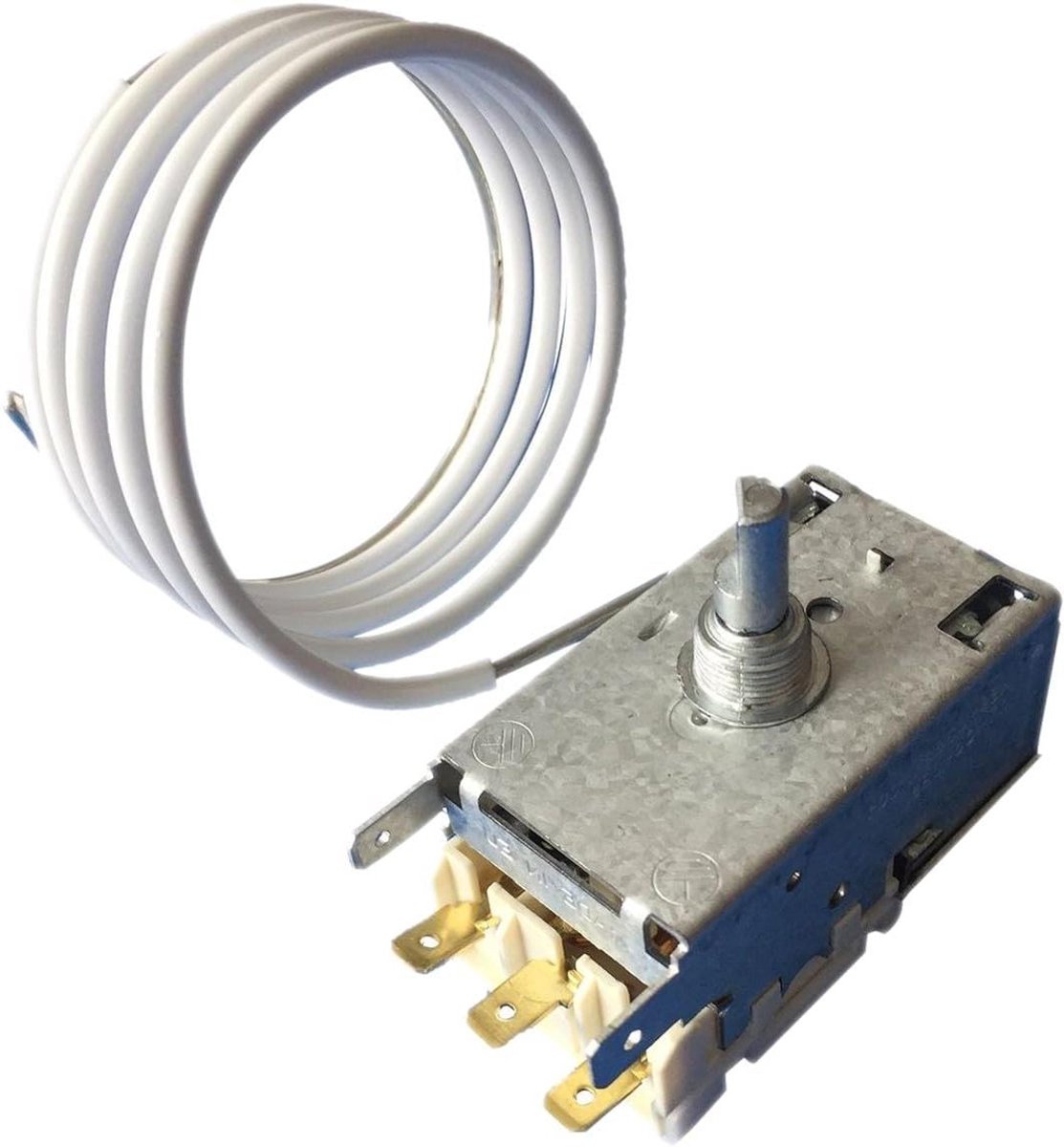 Koelkast thermostaat - Vervangend onderdeel - Koeling regelen - Capillaire buis 900mm - Koud uit -31°C - Zilver