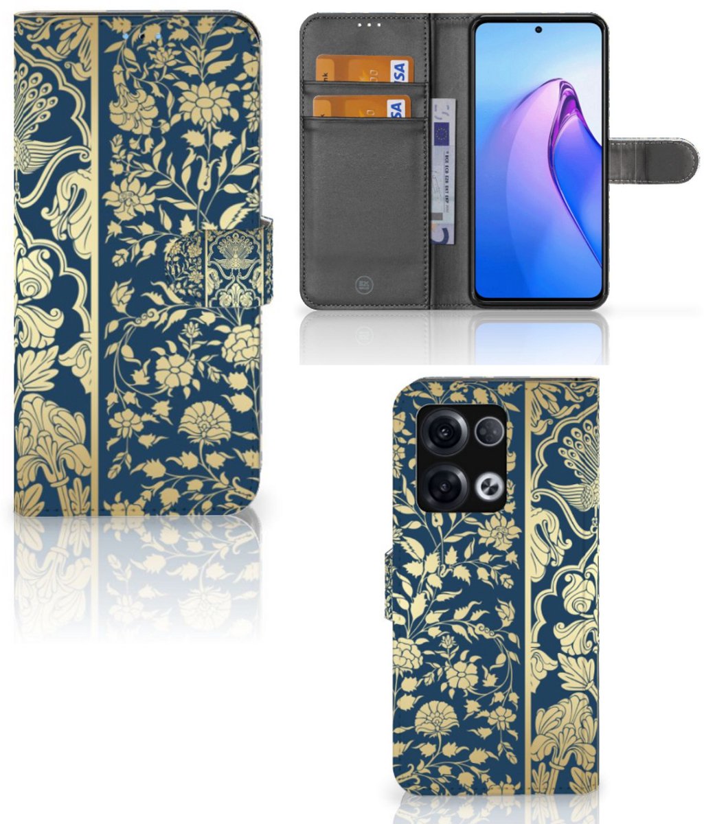 OPPO Reno8 Pro Hoesje Beige Flowers