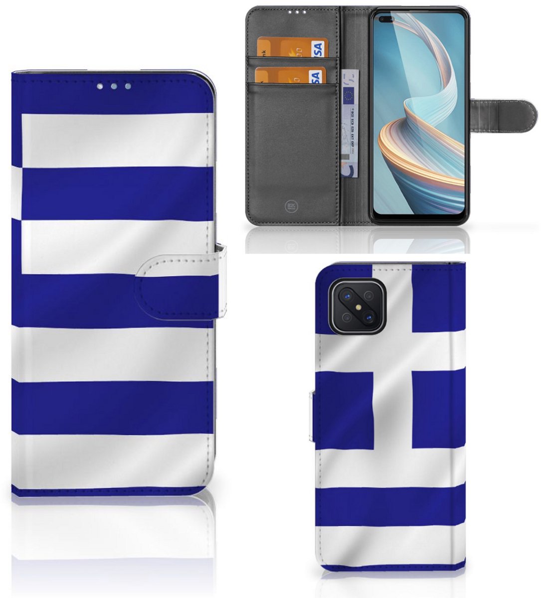 OPPO Reno4 Z Bookstyle Case Griekenland