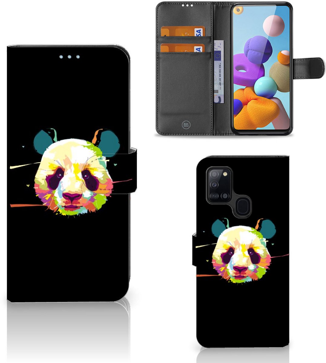 Samsung Galaxy A21s Leuk Hoesje Panda Color
