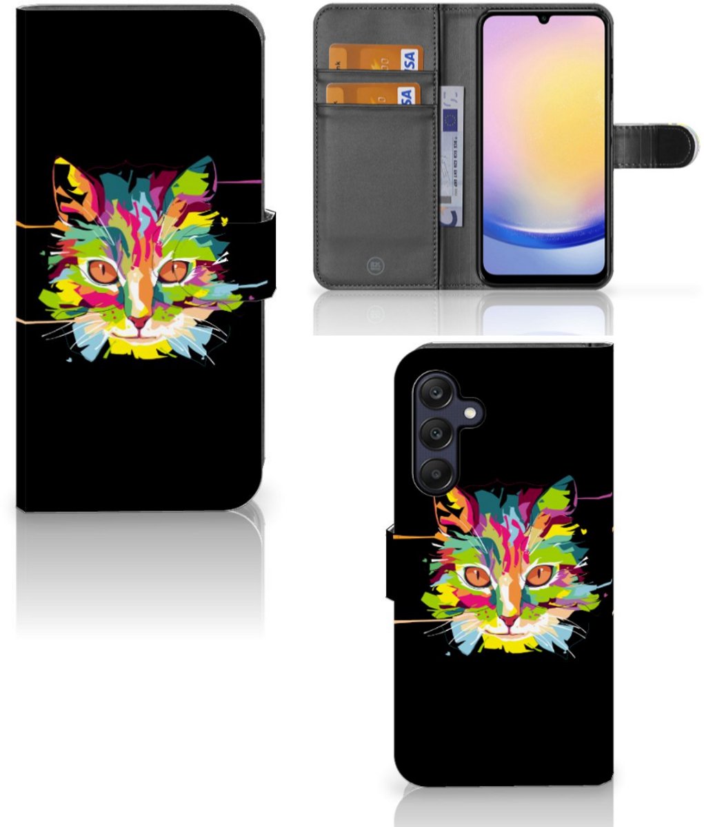 Samsung Galaxy A25 Leuk Hoesje Cat Color