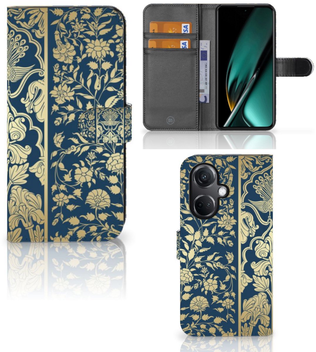 OnePlus Nord CE 3 Hoesje Beige Flowers