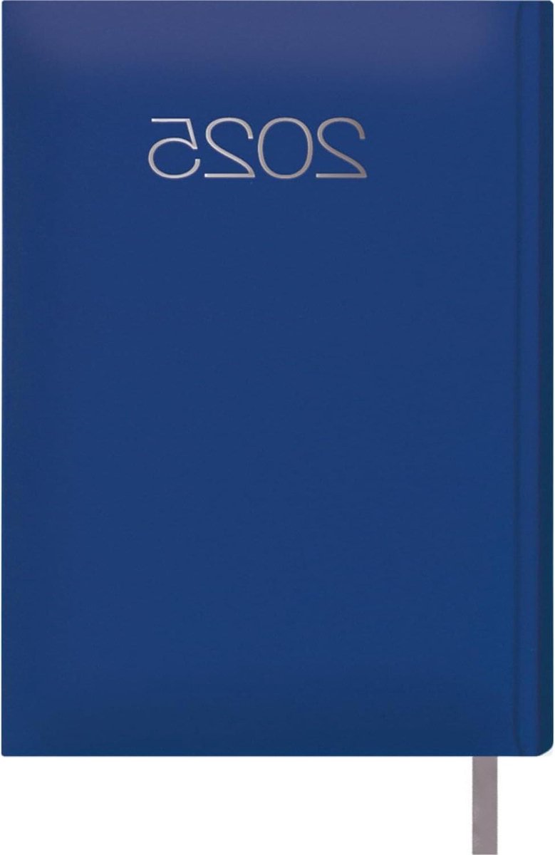 Kalender 2025 - Jaarplanner Dag per Pagina - Dagelijkse Organisatie - Portugeestalig - A5 14 x 20 cm - Blauw