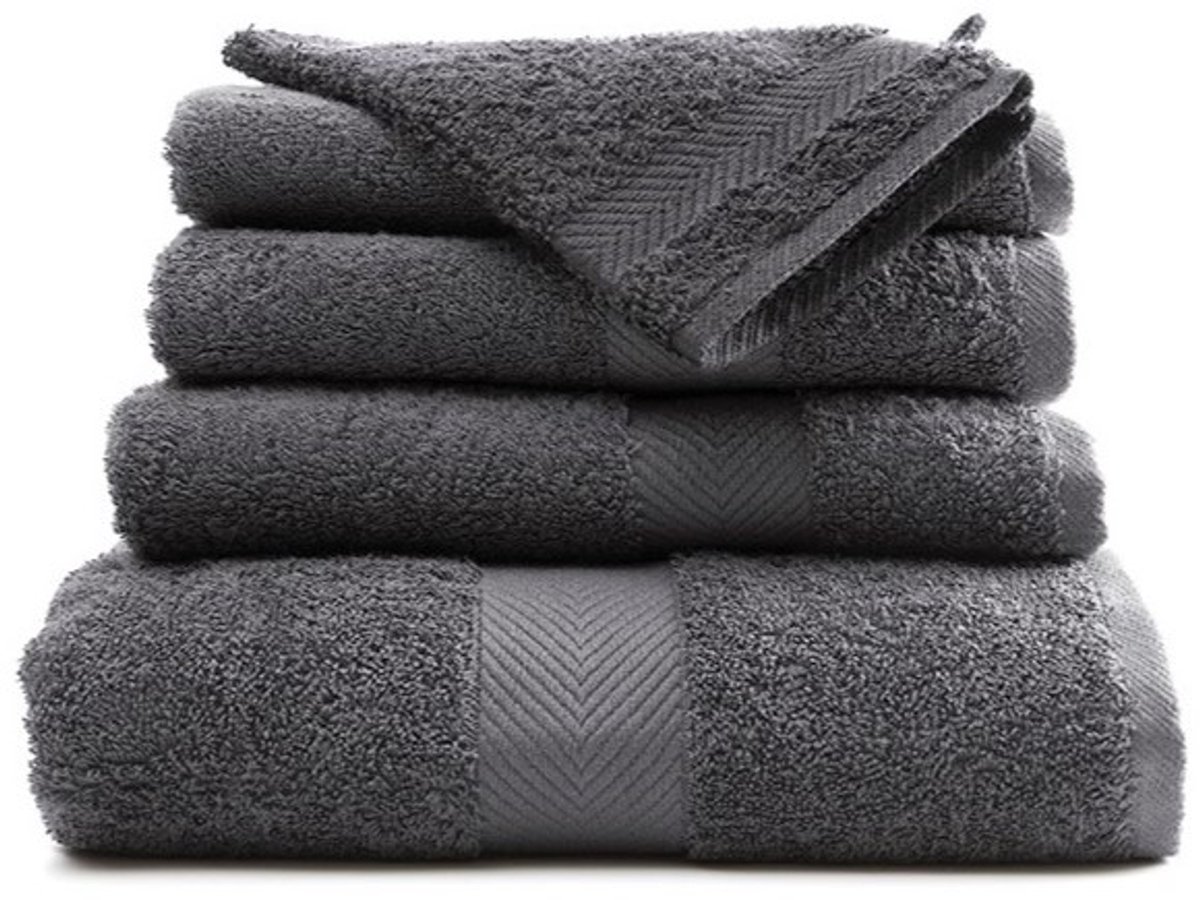 Casilin - Royal Touch Lux - Handdoek Hotelkwaliteit - 50x100 cm - Grey Charcoal