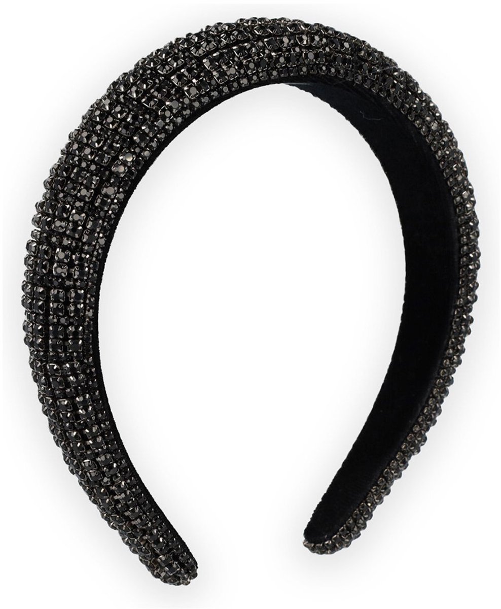 Haarband met Strass Steentjes - Haaraccessoire - Zwart