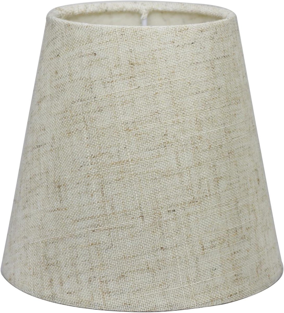 Lampenkap van stof - Kleine lichtkap - Sfeerverlichting creëren - Zonder verblinding - 14 x 13 cm - Linnen