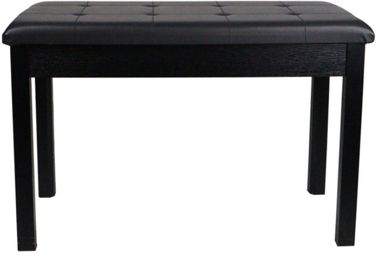 Livista Pianobank – Klassieke Piano Kruk – met Opbergruimte – Comfortabele Zitting – 70 x 30 x 48 cm – Zwart