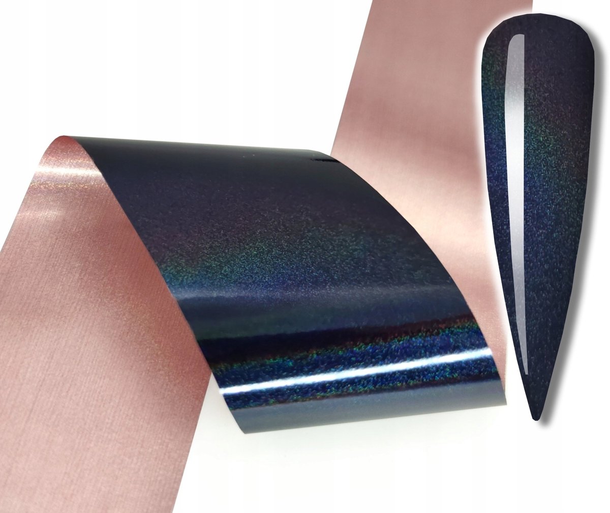 Frezarkowo - Transferfolie voor Nagels - Holografisch - 100x4cm - Blauw