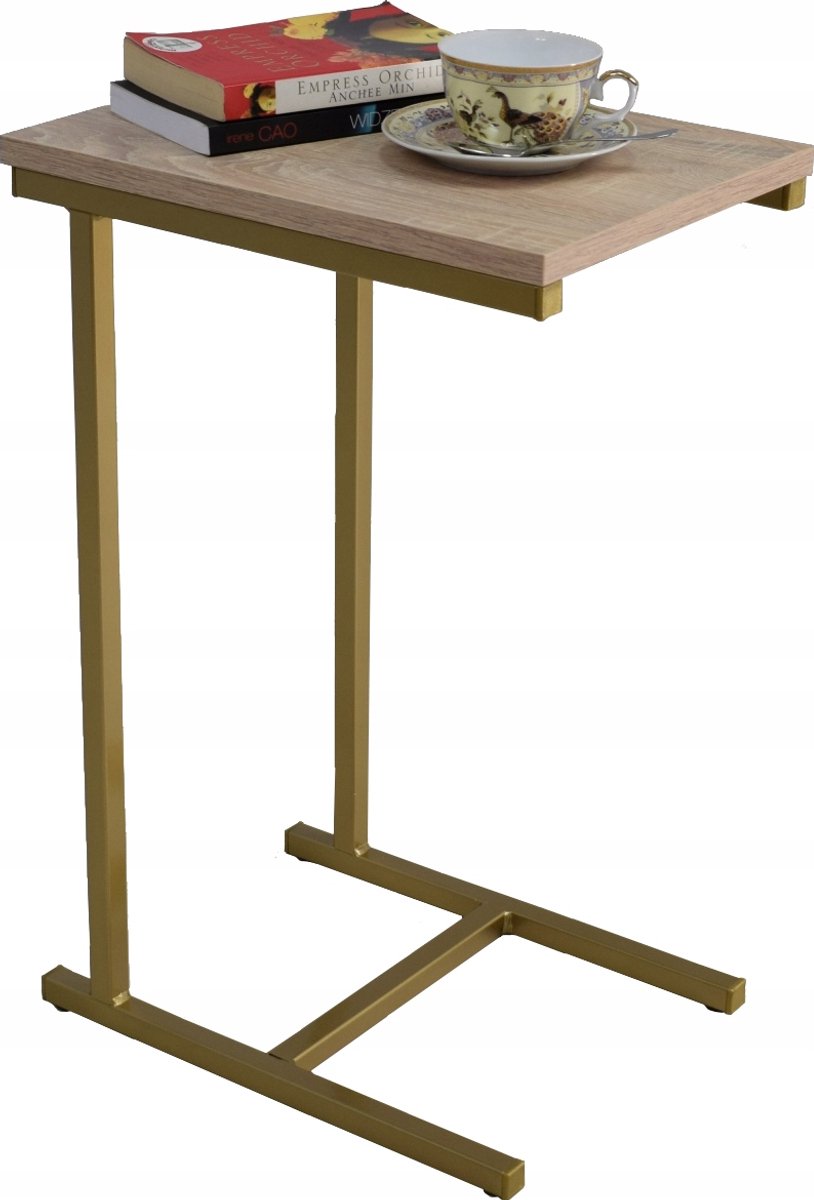 FutuStal EKO - Bijzettafel - Gouden Eik - Metaal - 62 cm
