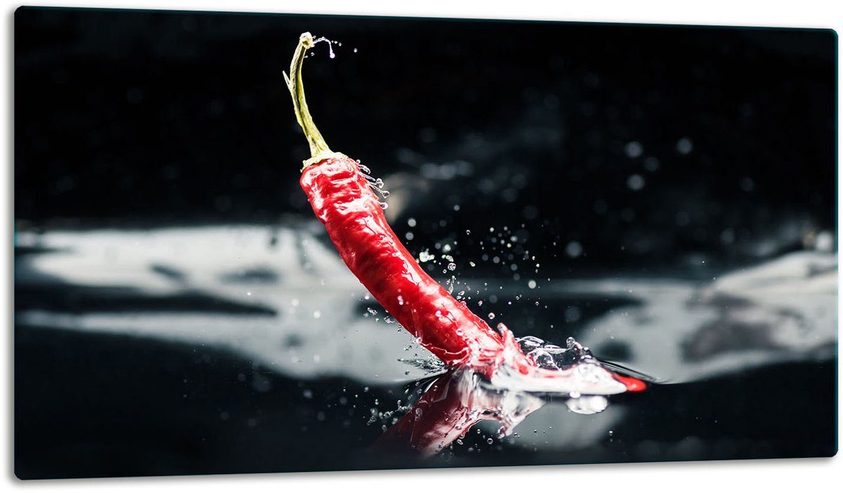TMK ArtDeko - Snijplank Chili - Glas - 52x30cm - Veilig en Praktisch