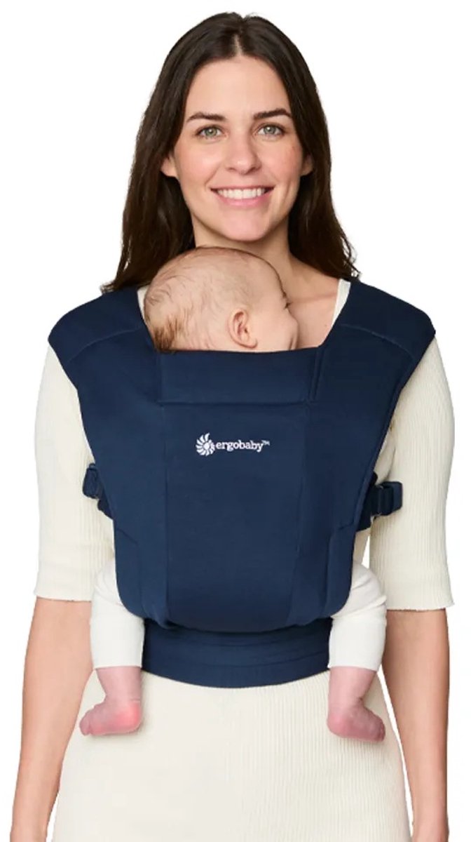 Ergobaby Baby Draagzak Embrace Midnight Blue - ergonomische draagzak vanaf geboorte – foto 4