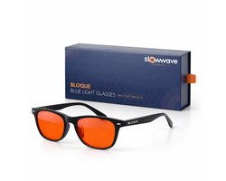 Bloque 'Max Performance' blauw licht bril - Computerbril zonder sterkte - Tot 99% blauwlicht blokkering (380–500 nm) - Maximaal effect i.c.m. stijlvol design - Beeldschermbril met maximale prestaties