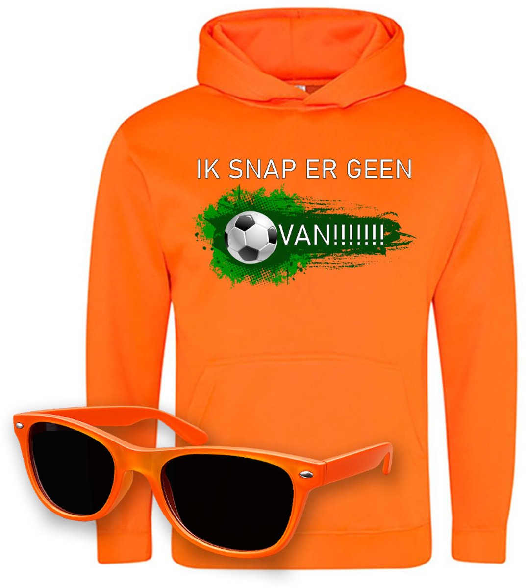 Oranje Hoodie Voetbal - Nederland WK 2026 Trui + Hoedje