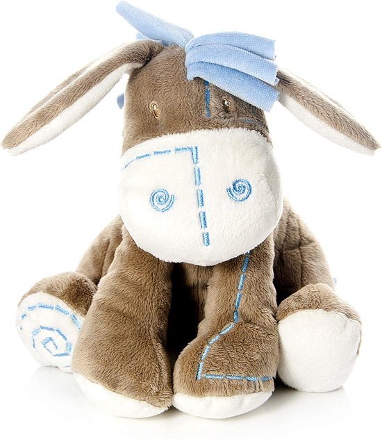 Mousehouse Gifts Schattige pluche ezel knuffeldier zacht speelgoed baby shower doop cadeau (blauw) — afbeelding 5