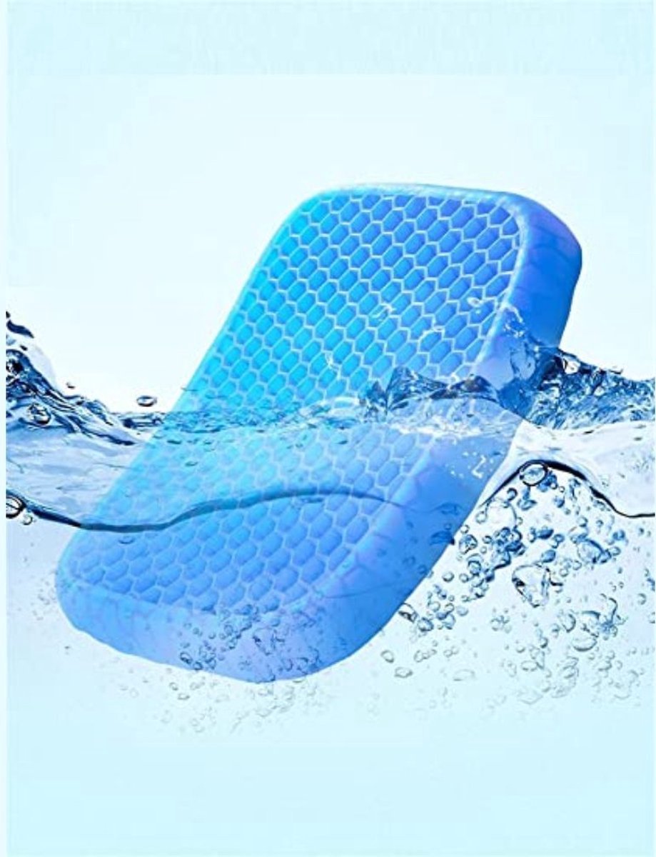 Orthopedisch kussen - Thuiswerken - Bureaustoel - Gelkussen auto - Ergonomisch zitkussen - Wigkussen - Incl. Gratis wasbare hoes - Cadeau – foto 5