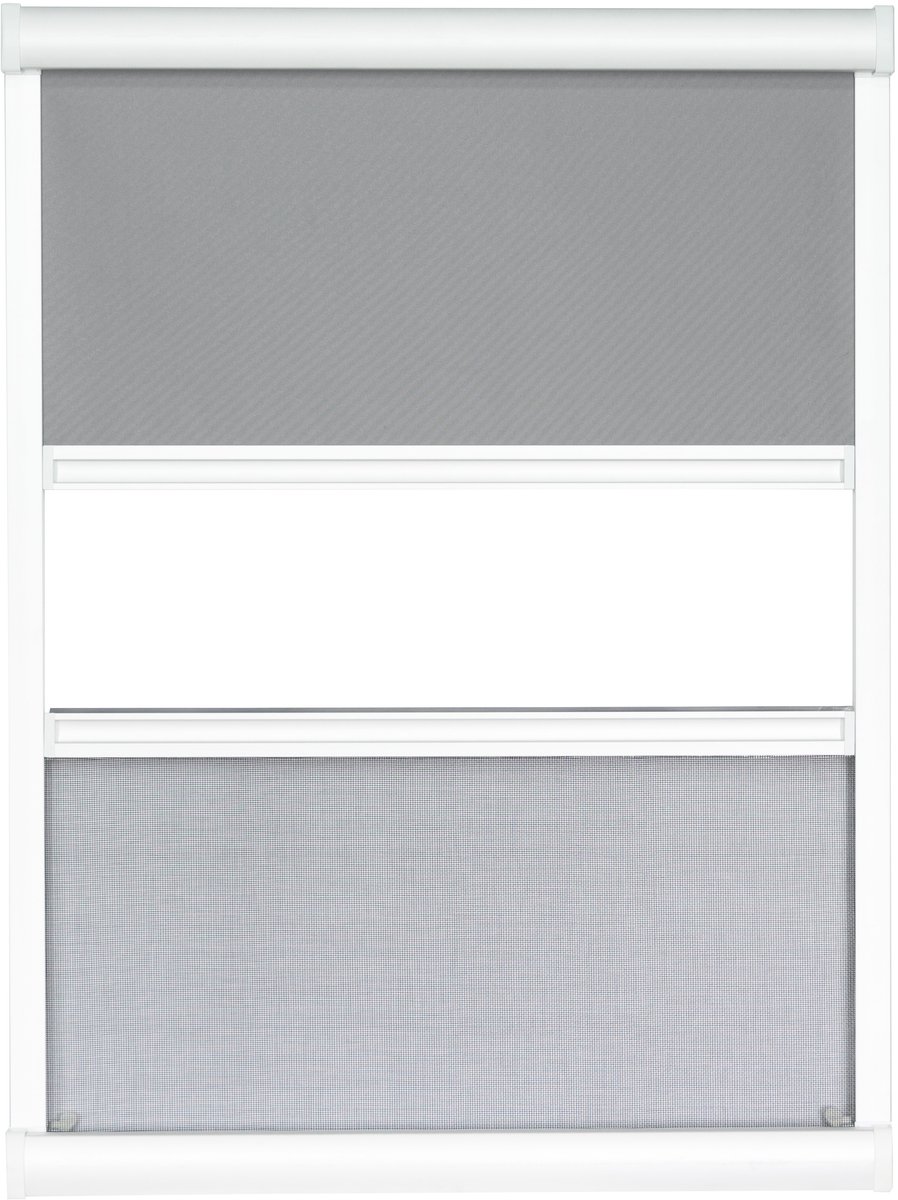 Bruynzeel duo rolhor dakraam S800 114x160 cm wit wit / antraciet