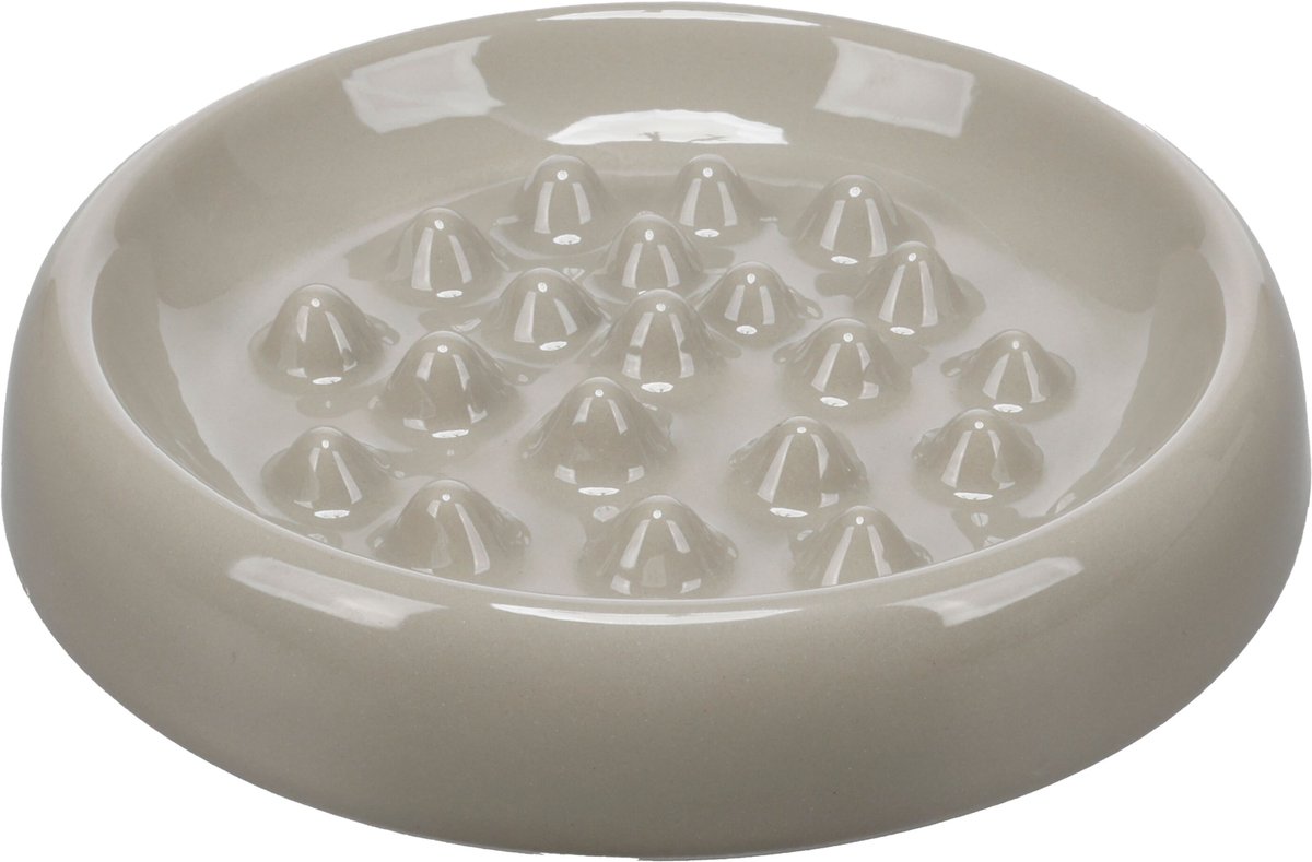 Flamingo - EETPOT SLOWFEEDER CENA ROND TAUPE 17,5CM 250ML