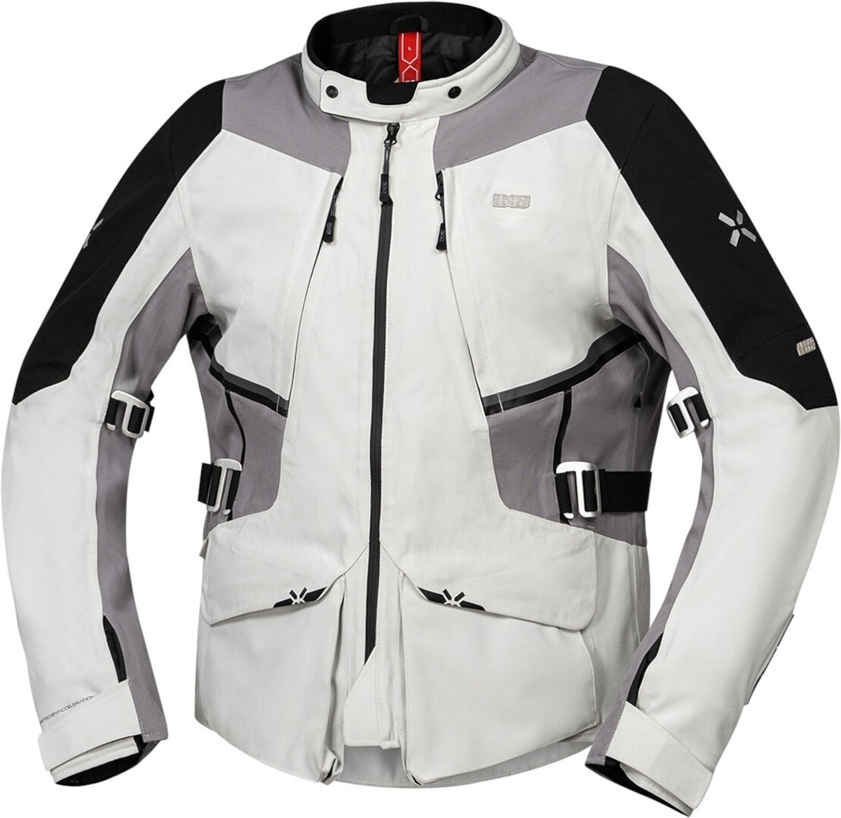 IXS Tourster-STX 1.0 Waterdichte Grijs Textiele Motorjas - Jas