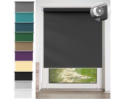 Waterdicht Jaloezieën 110 x 120 cm Inkijkbescherming, Stof Jaloezieën aanpasbaar Montage Aan Muur Of Plafond Decoratief Gordijn voor Badkame