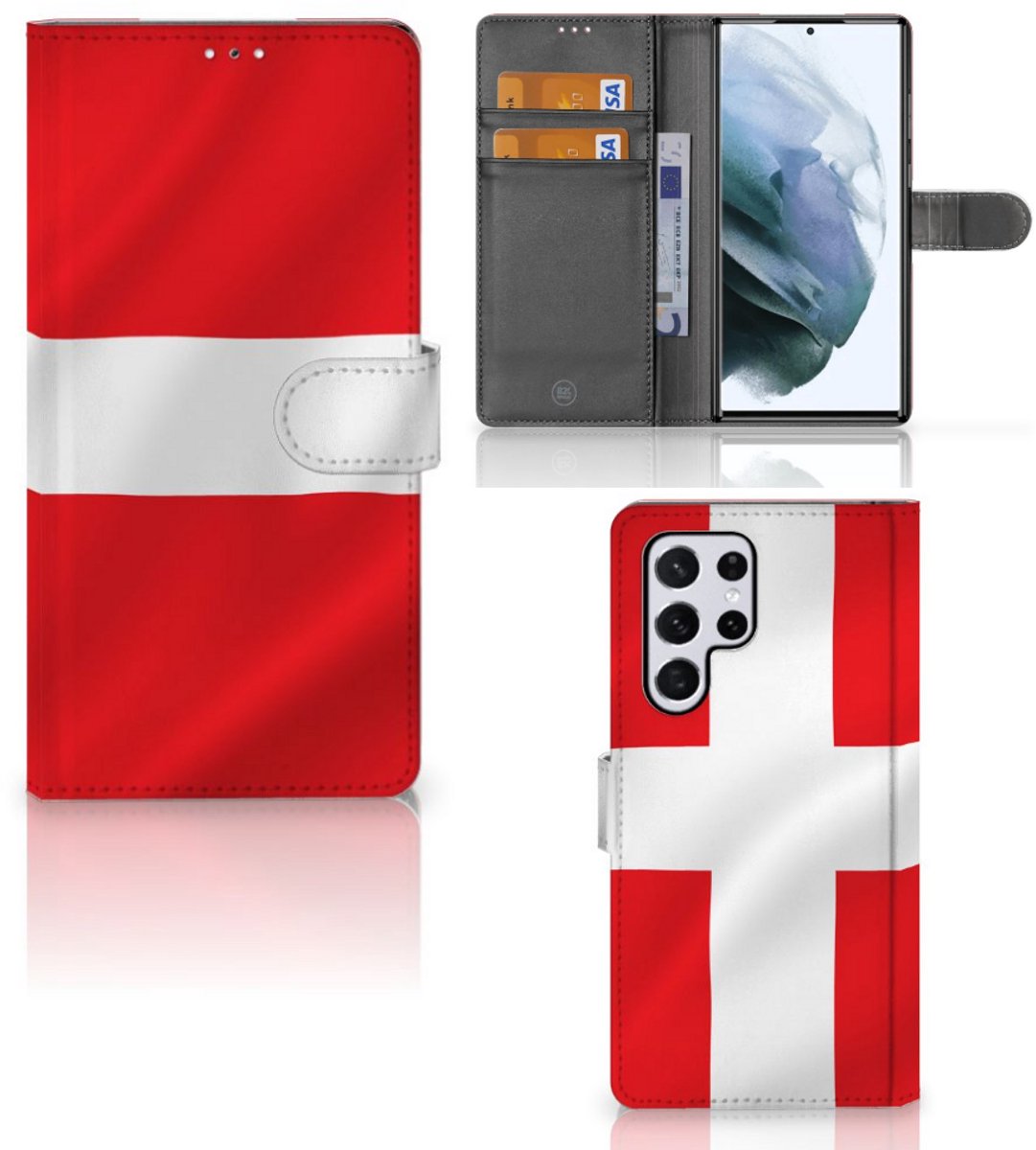 Samsung Galaxy S22 Ultra Bookstyle Case Denemarken