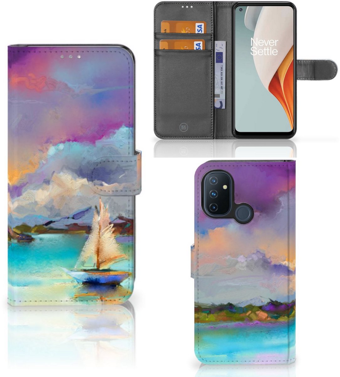 Book Case voor Hoesje OnePlus Nord N100 Boat