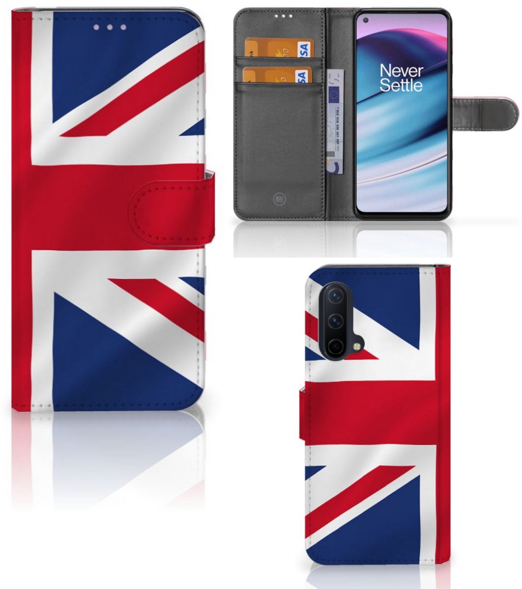 OnePlus Nord CE 5G Bookstyle Case Groot-Brittannië