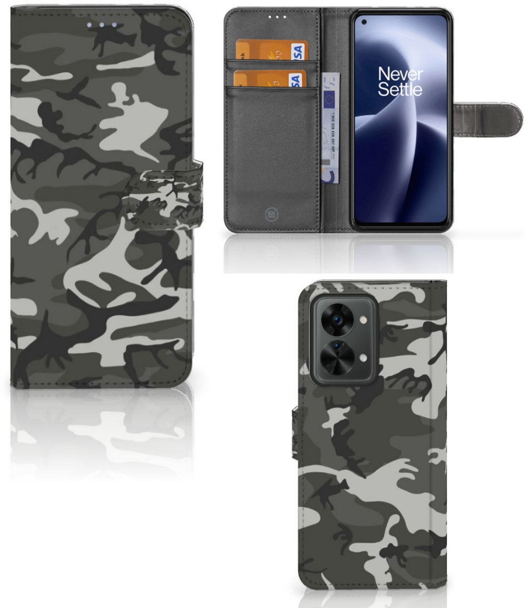 OnePlus Nord 2T Telefoon Hoesje Army Light