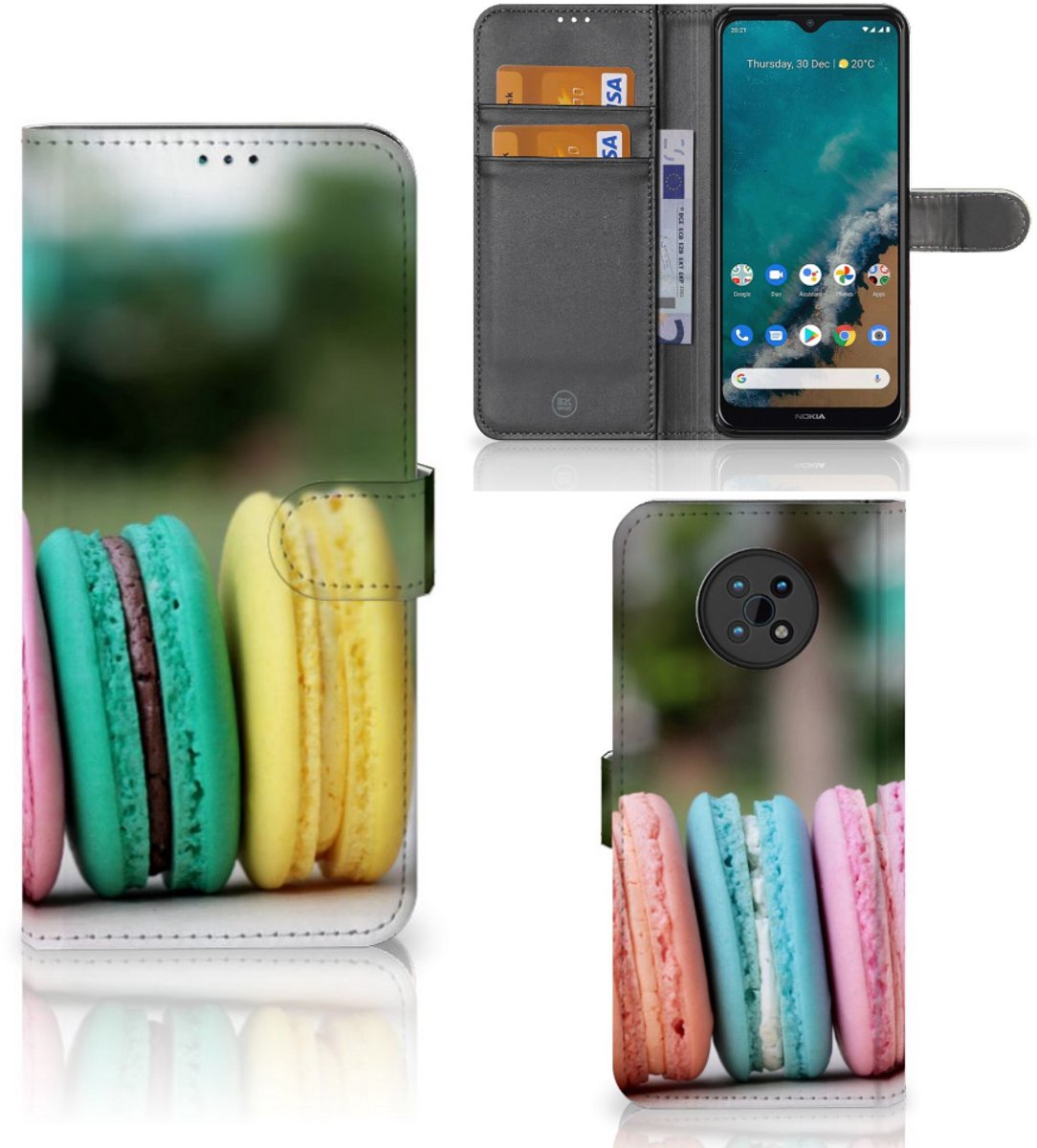 Nokia G50 Book Cover Macarons