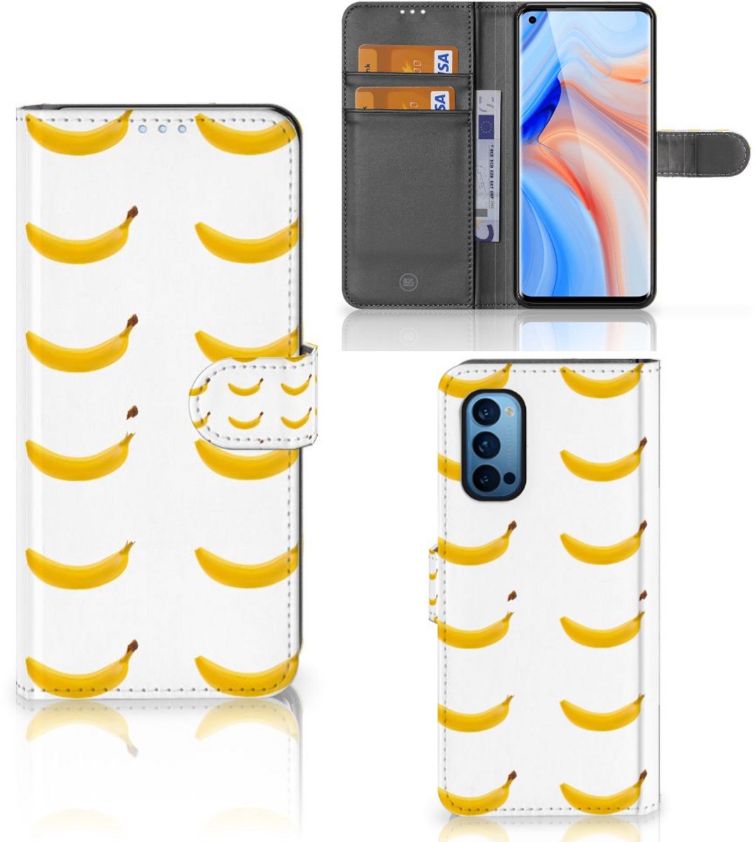 OPPO Reno 4 Pro 5G Book Cover Banana