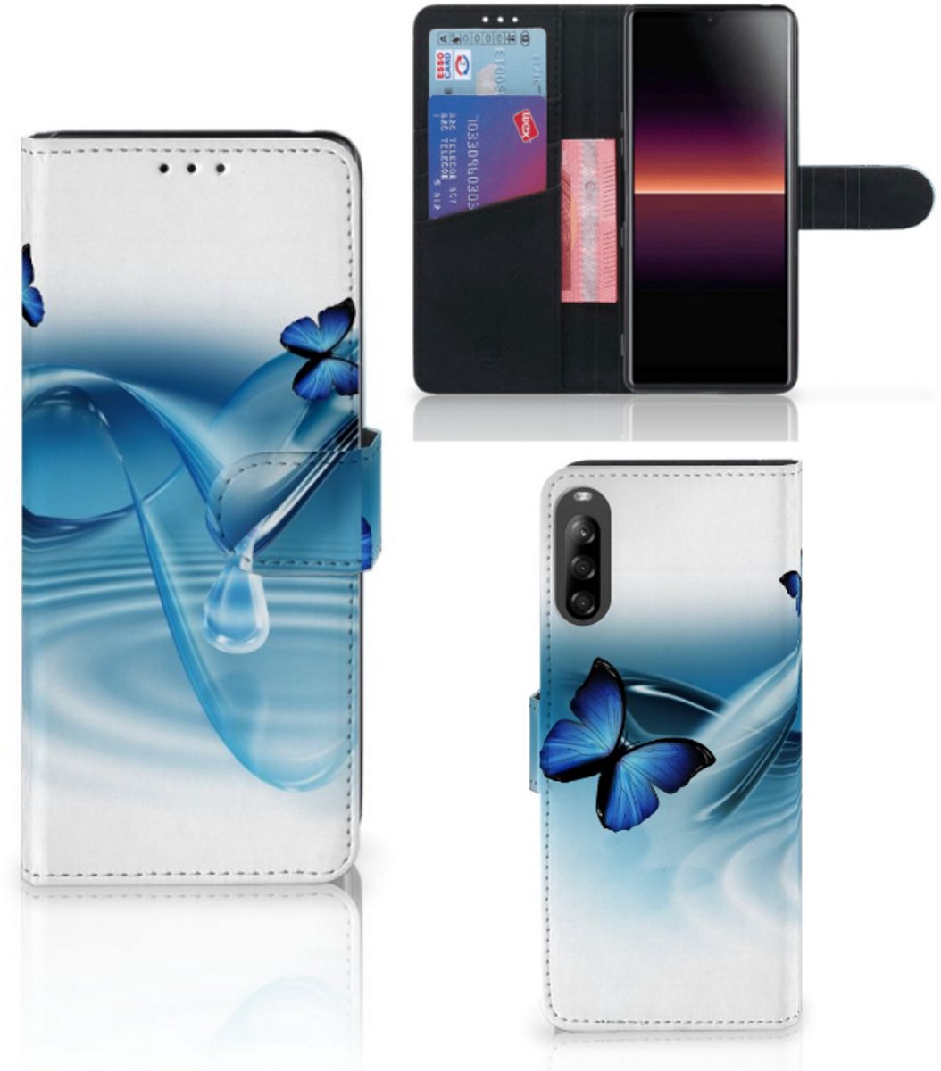Sony Xperia L4 Telefoonhoesje met Pasjes Vlinders