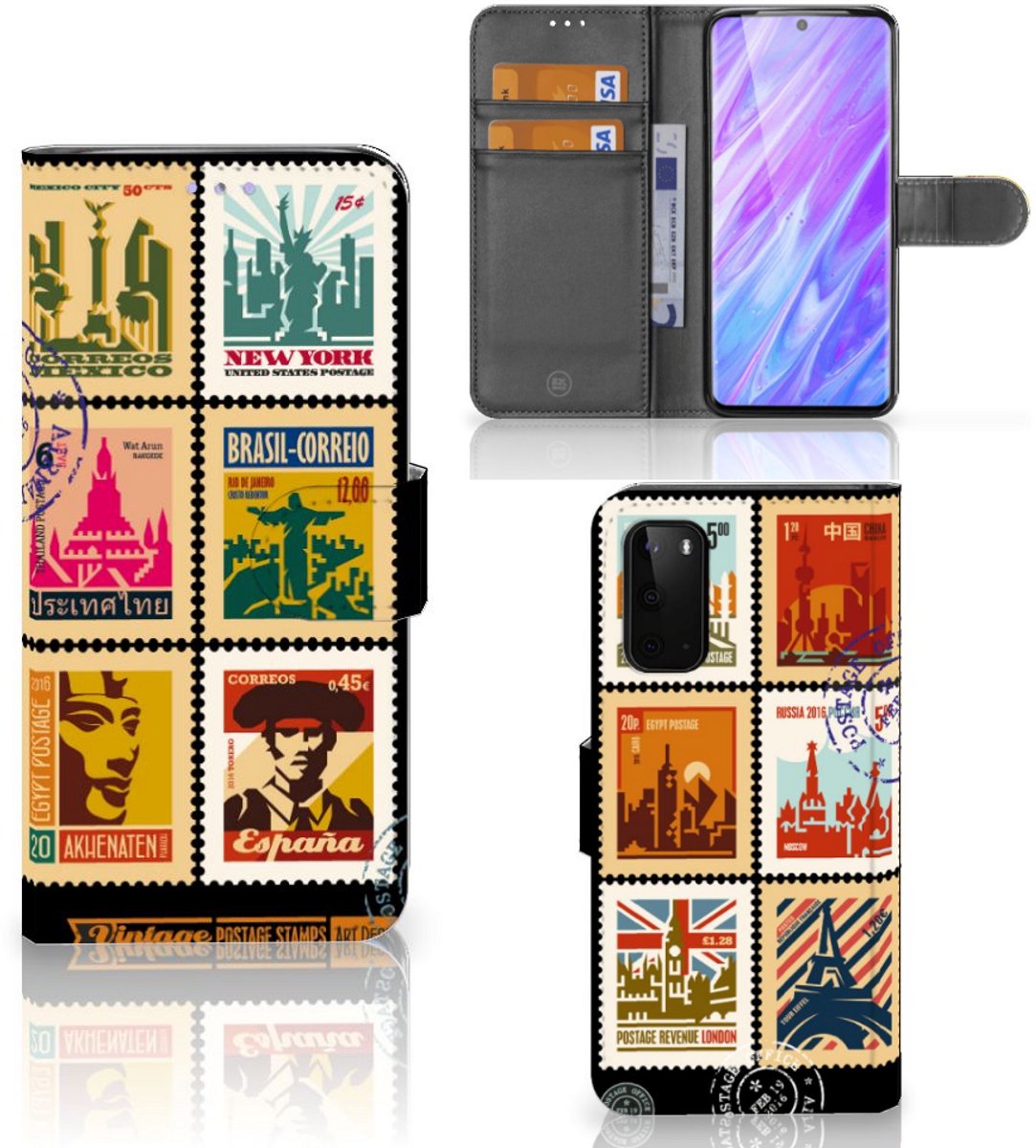 Samsung Galaxy S20 Flip Cover Postzegels