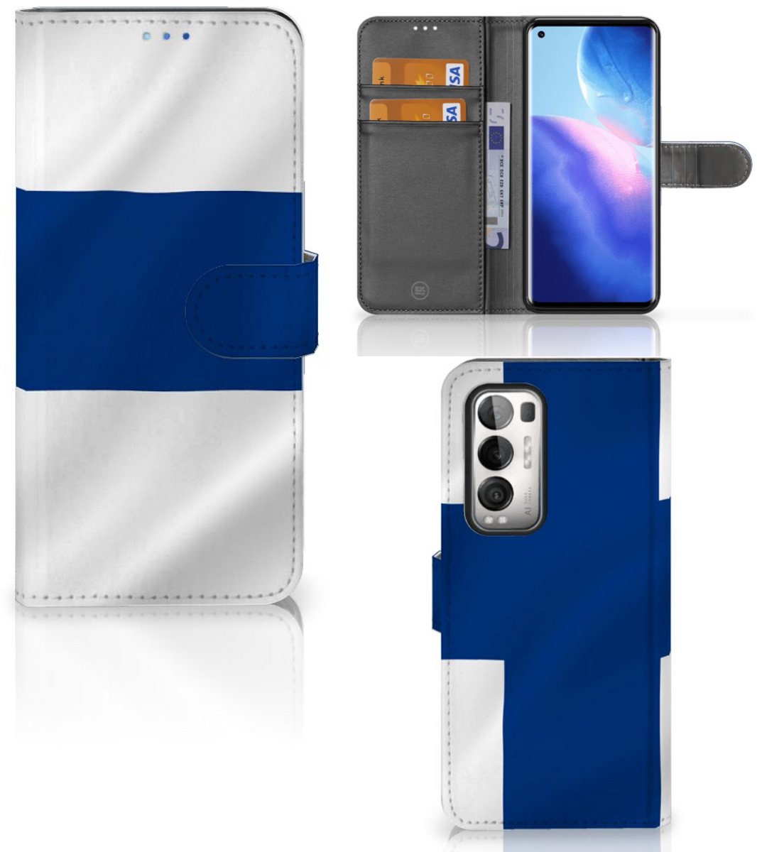 OPPO Find X3 Neo 5G Bookstyle Case Finland