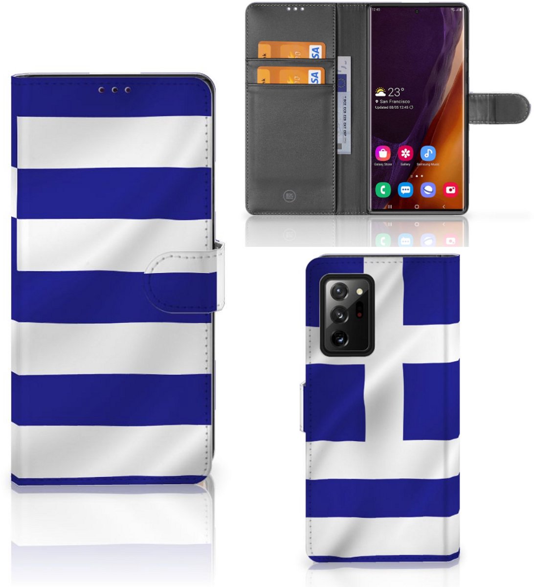 Samsung Galaxy Note20 Ultra Bookstyle Case Griekenland