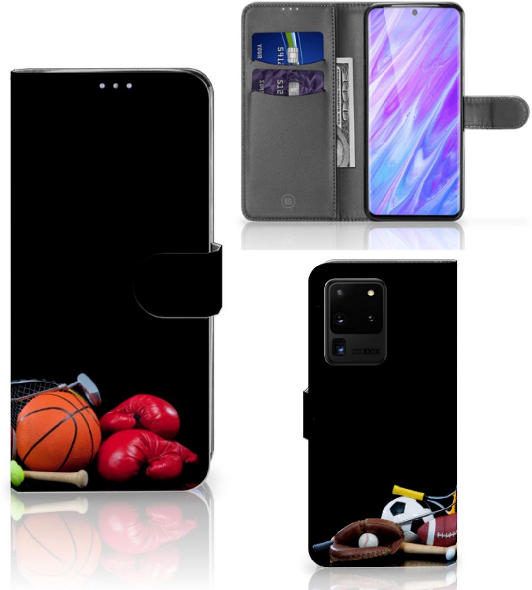 Samsung Galaxy S20 Ultra Wallet Case met Pasjes Sports