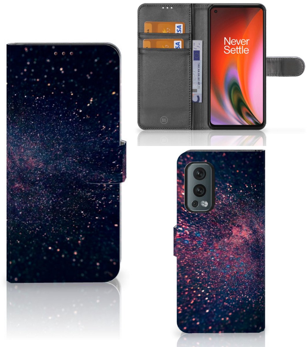 OnePlus Nord 2 5G Book Case Stars