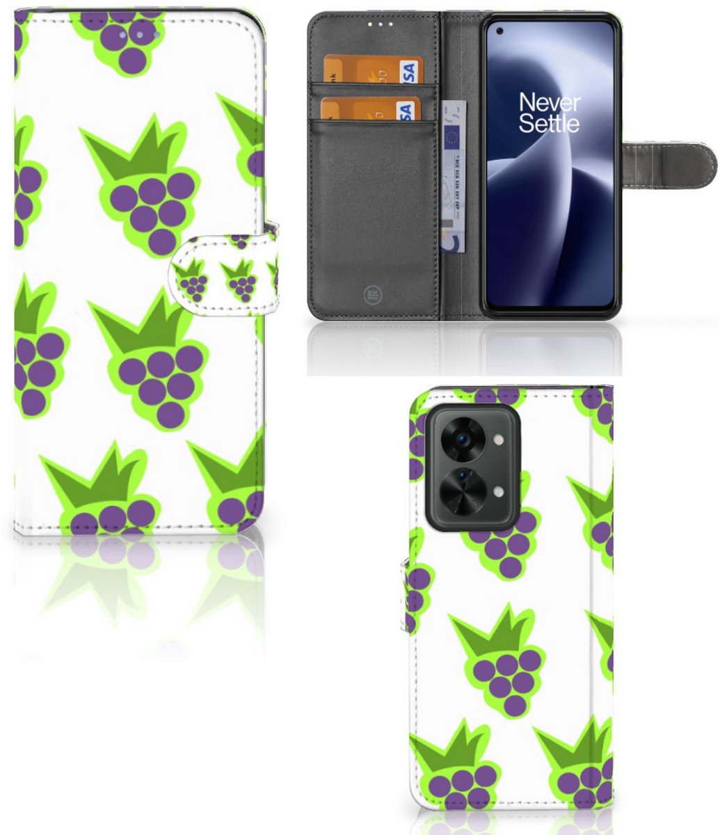 OnePlus Nord 2T Book Cover Druiven