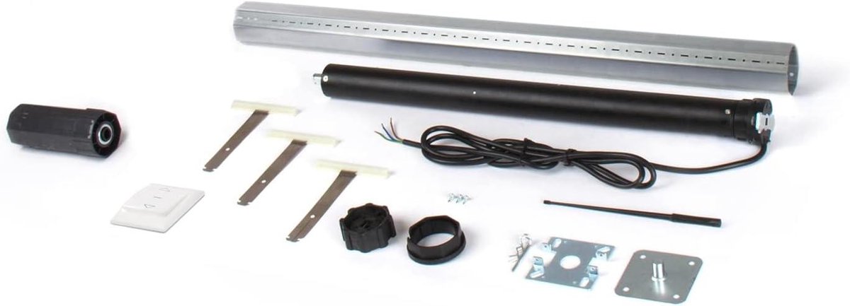 Gemotoriseerde Rolluik As - Rolluikmotor Set - Rolluiken Automatiseren - Bedrade Bediening - 150 cm - Metaal