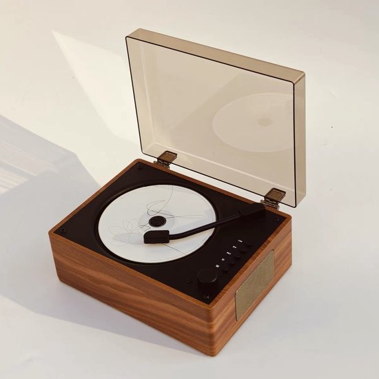 Bluetooth-luidspreker, draagbare oplaadbare cd-speler, cd-speler met meerdere aansluitingen, afstandsbediening, knopbediening, draadloze en bedrade verbinding. van Merkloos — afbeelding 2