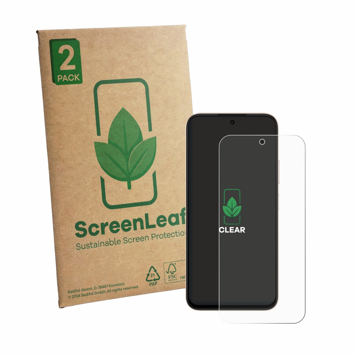 ScreenLeaf - Screenprotector voor Oppo A6 - Duurzame schermbescherming Folie Beschermfolie transparant 2 Stuks