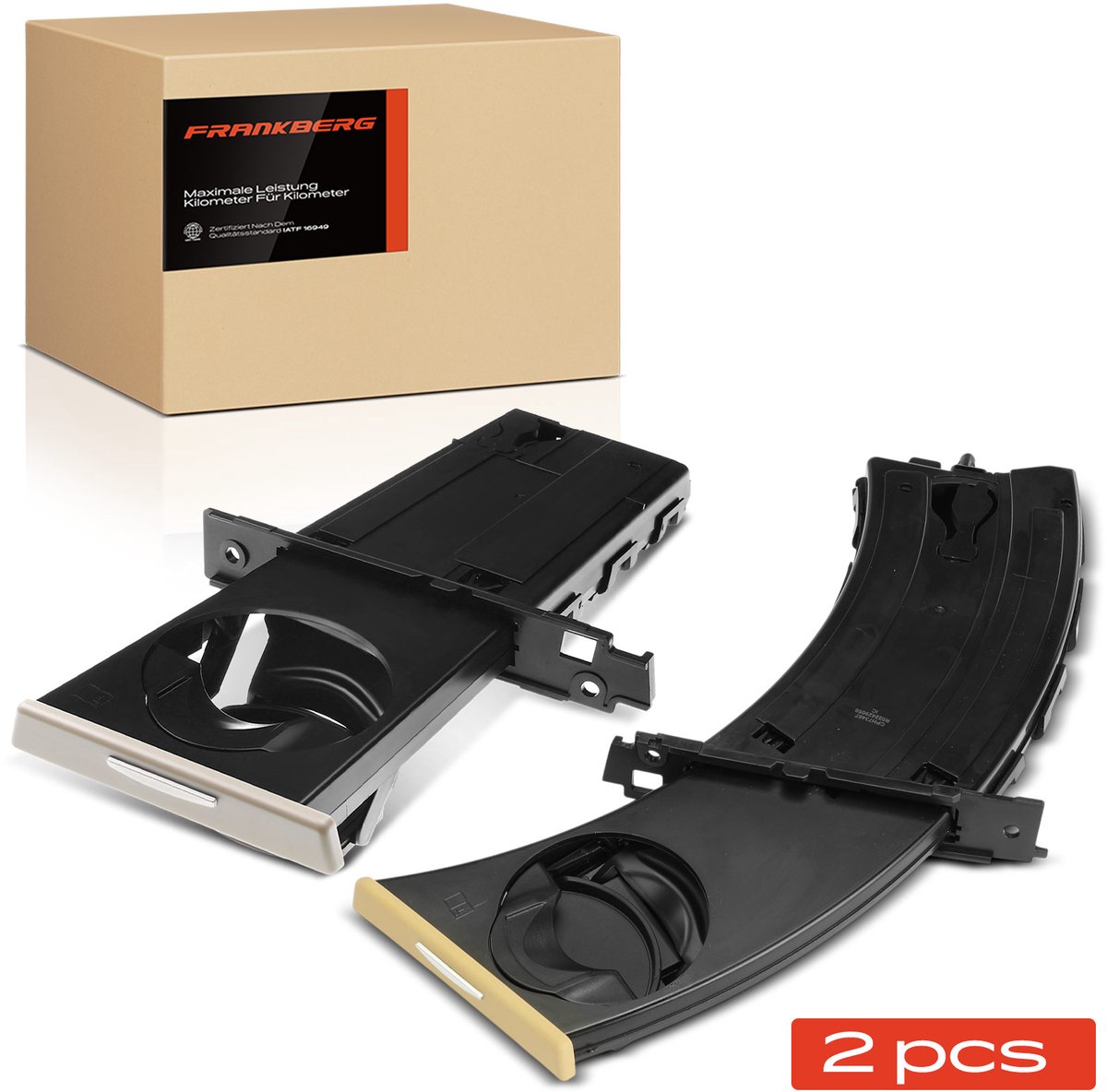 Frankberg 2x Bekerhouder voor BMW 3er E90 E91 E92 E93