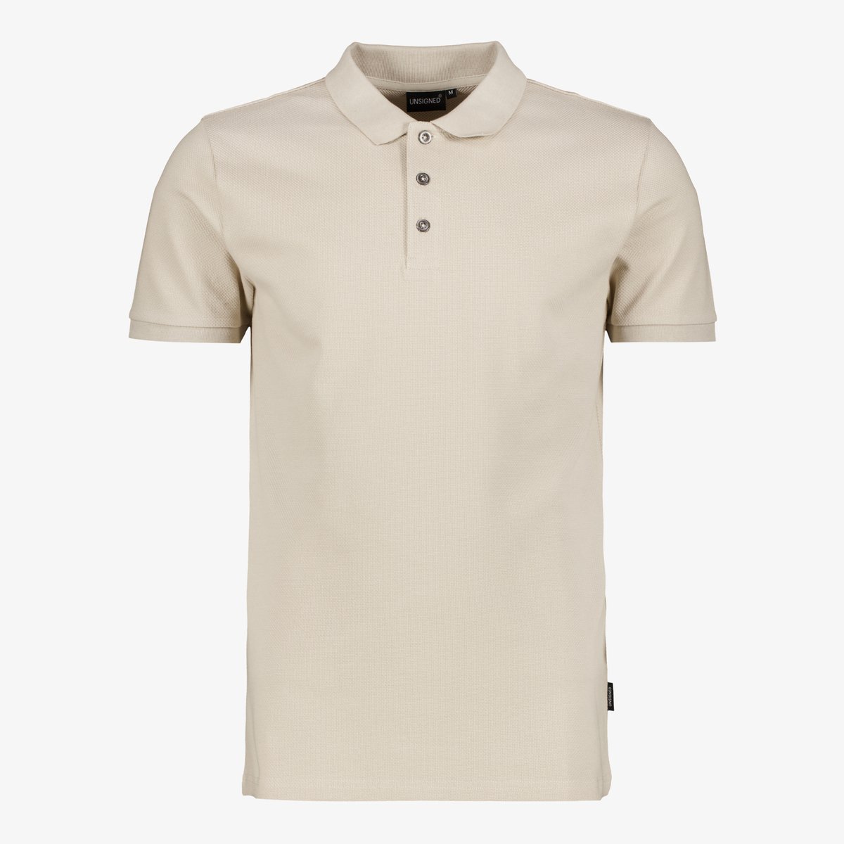 Unsigned heren polo beige - Maat S