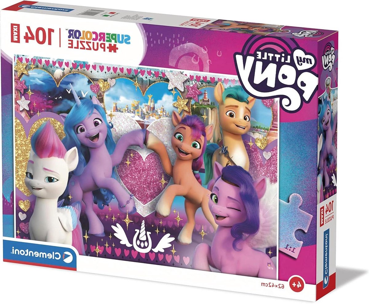 Maxi Puzzel Pony - Legpuzzel Kinderen - Kinderslaapkamer Decoratie - Gerecyclede Materialen - 62 x 42 cm - Veelkleurig