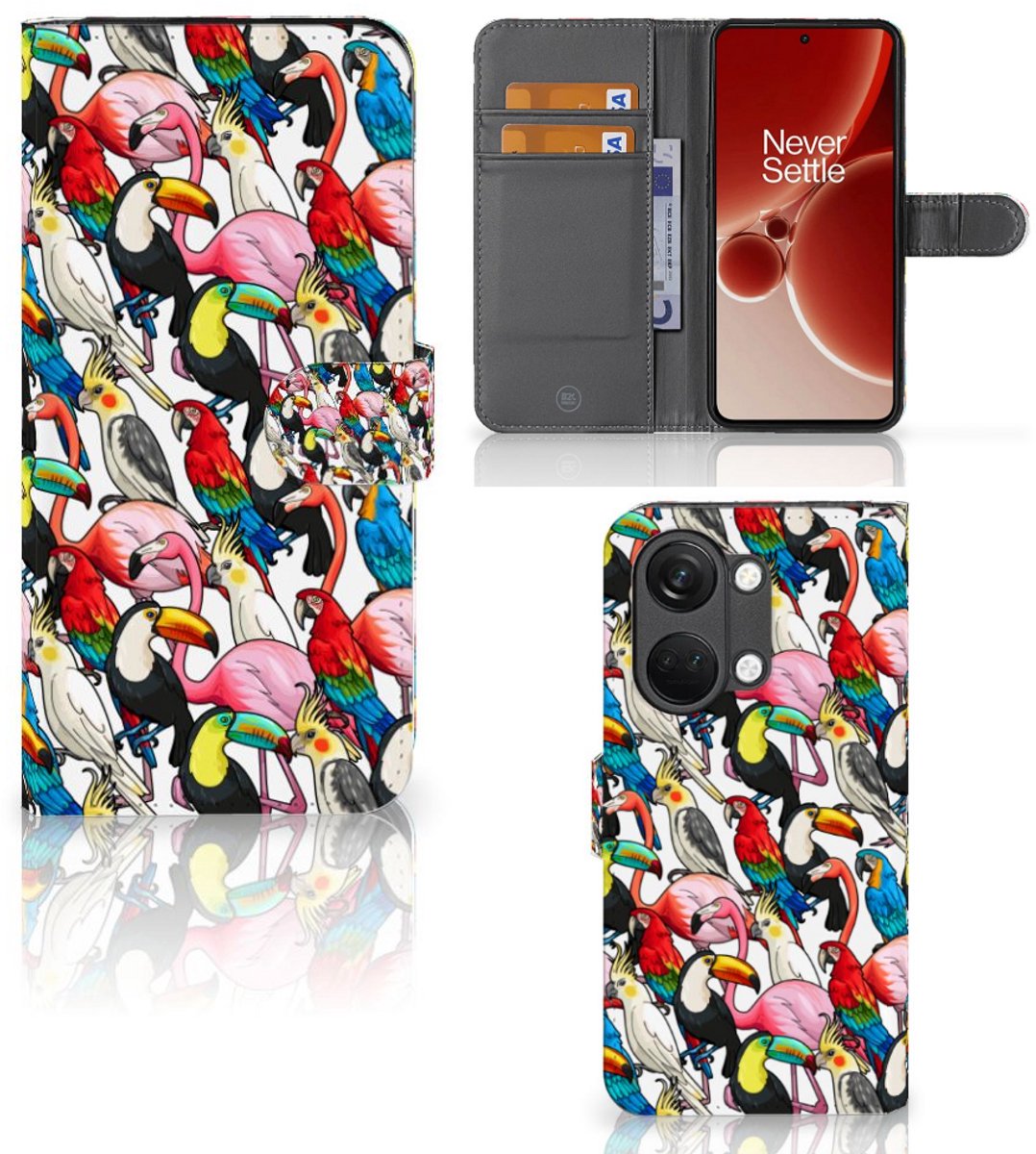 OnePlus Nord 3 Telefoonhoesje met Pasjes Birds